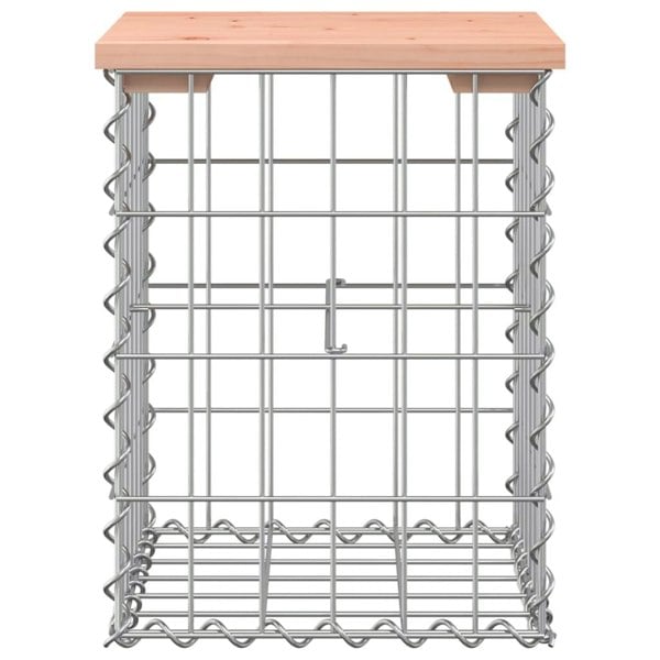 Berkfield Garden Bench Gabion Design 33x31x42 cm Solid Wood Douglas