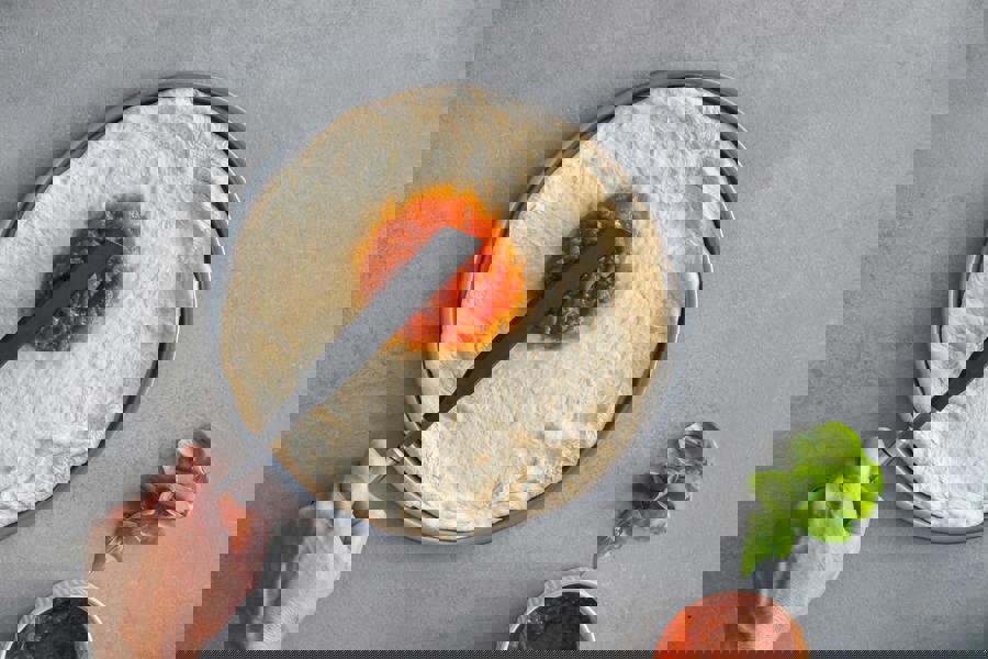 KitchenCraft 5pc Oval-Handled Stainless Steel Kitchen Utensils Set – Spaghetti Server, Spatula, Half-Round Turner, Skimmer & Ladle