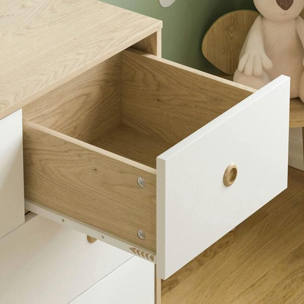 Junior Vida Neptune 5 Drawer Chest, Blue & Oak