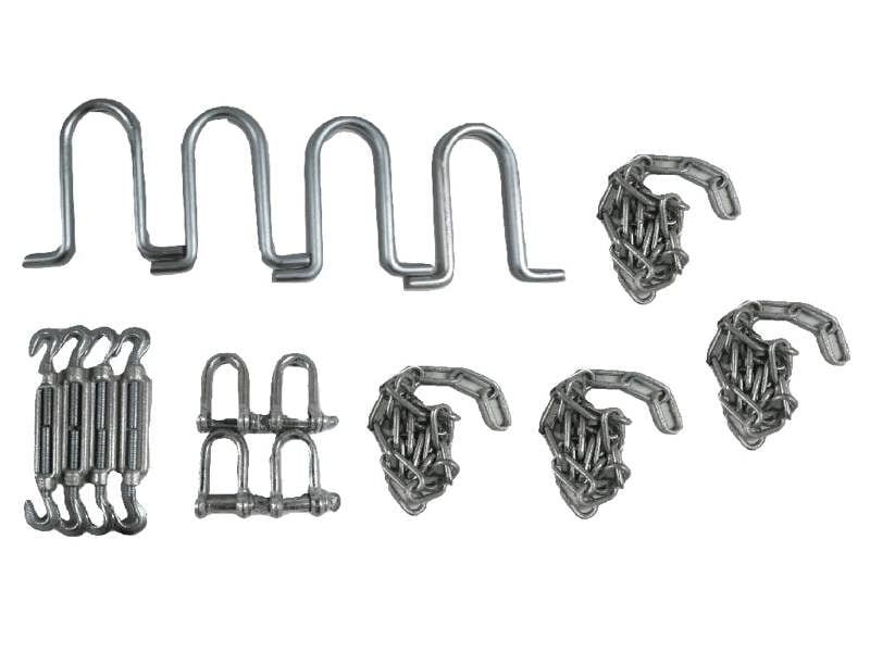 Static Caravan Chain Down Kit with U Bolt Anchors (Concrete Base Tether)