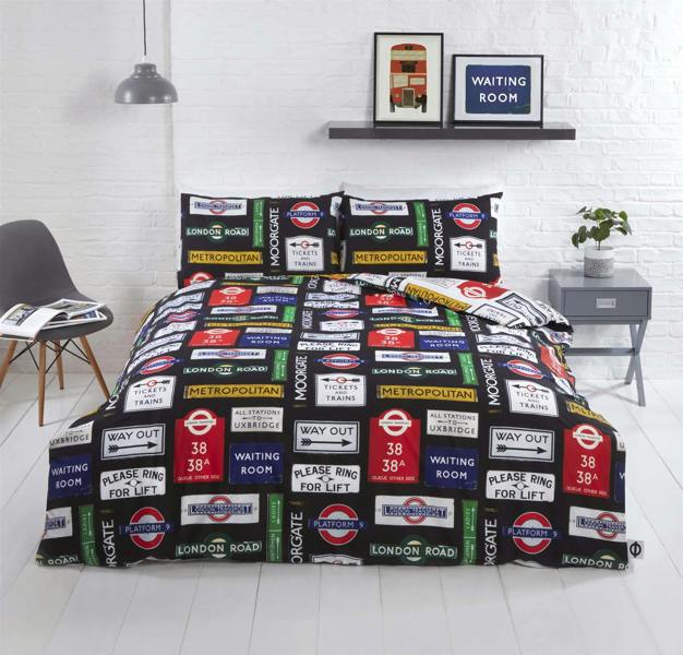 TFL London Signs Duvet Cover Set