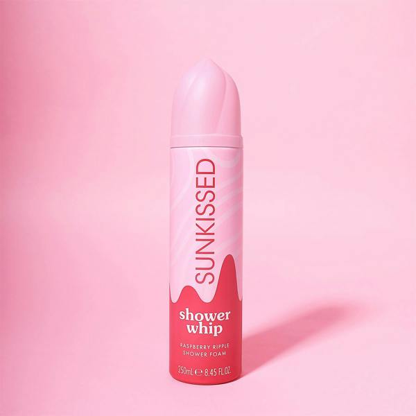 Sunkissed Shower Whip Shower Foam Raspberry Ripple 250ml