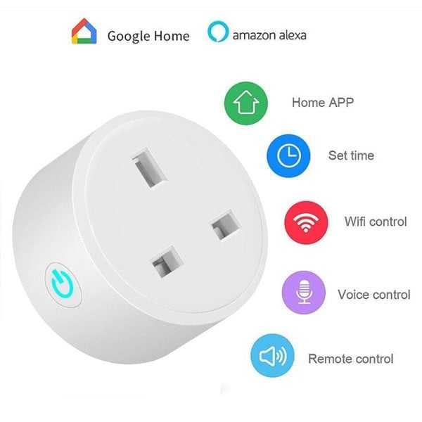 Twin Pack Smart Plug - WIFI Smart Home Timer 16A Alexa / Google Voice Control - Lighting Legends