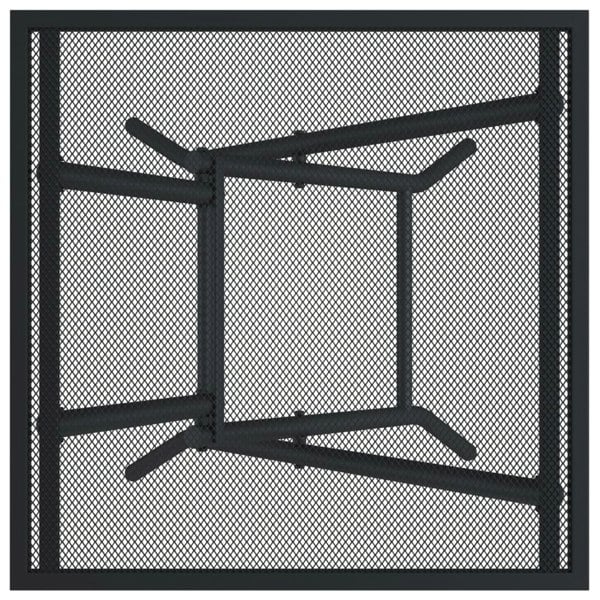 Berkfield Folding Garden Table Anthracite 50x50x72 cm Steel Mesh
