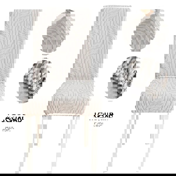 Anyseat Chair Cover Light Grey Linear Design with Anti-Dirt and Elastic Material for Dining Room Kitchen Wedding Hotel Banquet Restaurant