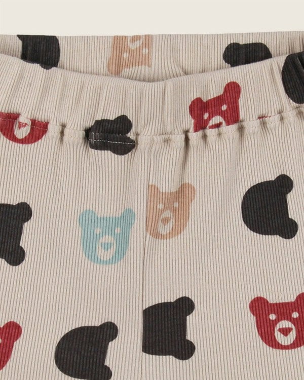 Stone Smiling Bear Print Top And Short Set - image 7