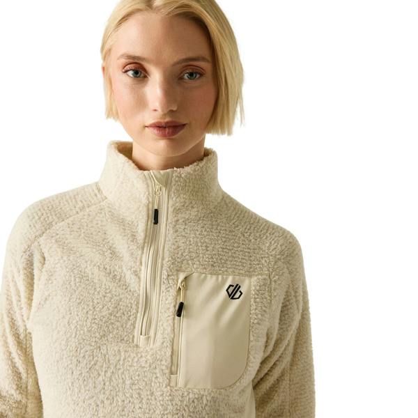Dare 2B Womens/Ladies Levitate Technical Half Zip Fleece Jacket - Almond Milk - 