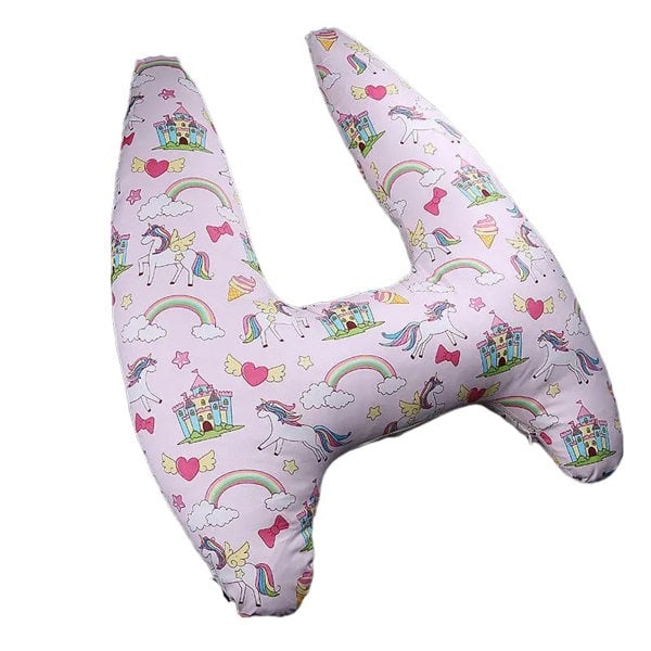 anycoplus Anypillow Car Travel Pillow UShape Unicorn and Rainbow Pattern Children Travel Pillow Cushion for Car Seat, Safety Neck Pillow for Kids
