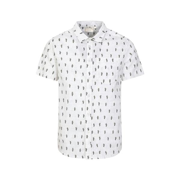 Mountain Warehouse Mens Preston Illustration Shirt - White - 