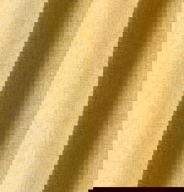 Enhanced Living Ochre Plain Textured Thermal Room Darkening Energy Saving Pair of Curtains For Bedroom & Living Room