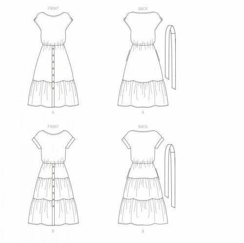 Butterick Sewing Pattern 6722, Dresses for Women, A5 (6-8-10-12-14) - Easy