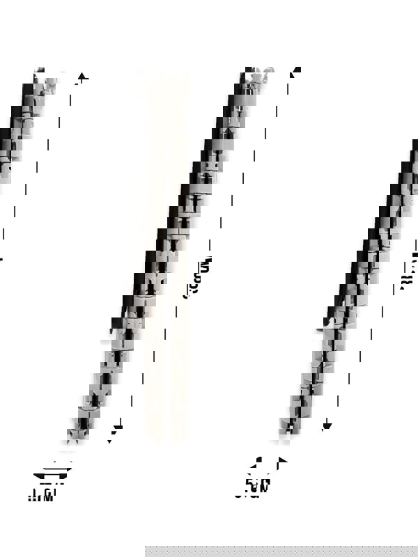 An infographic depicting the folded dimensions of  just 38cm long and only 5.5cm in depth showing the 30L Foldable Dustbin from OLPRO really is compact.