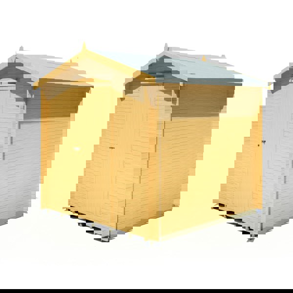 Shire Danbury 8x8 Log Cabin 19mm interlock  Cladding - Best Shed