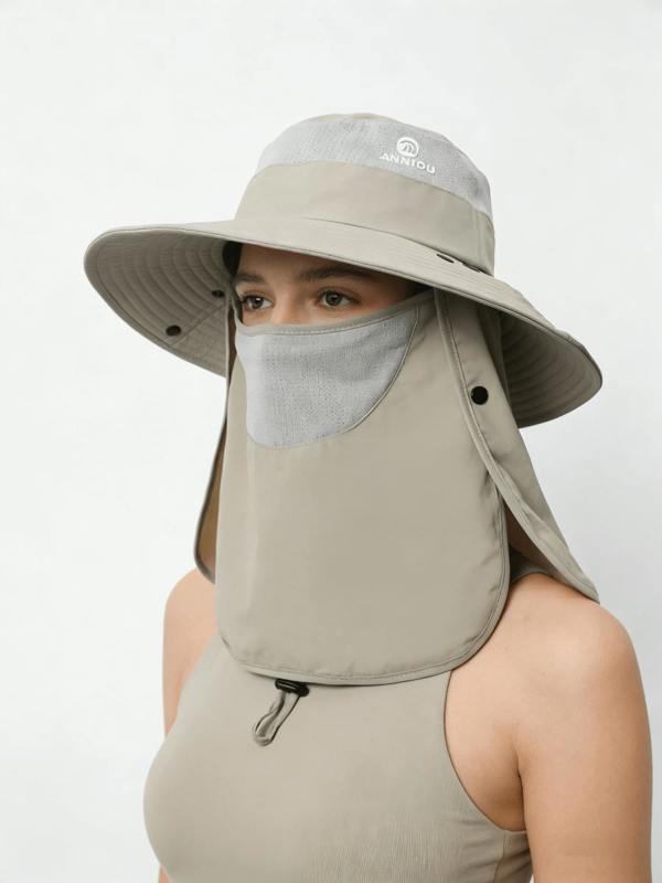 Anniou UPF 50+ Bucket Hat with Face & Neck Cover