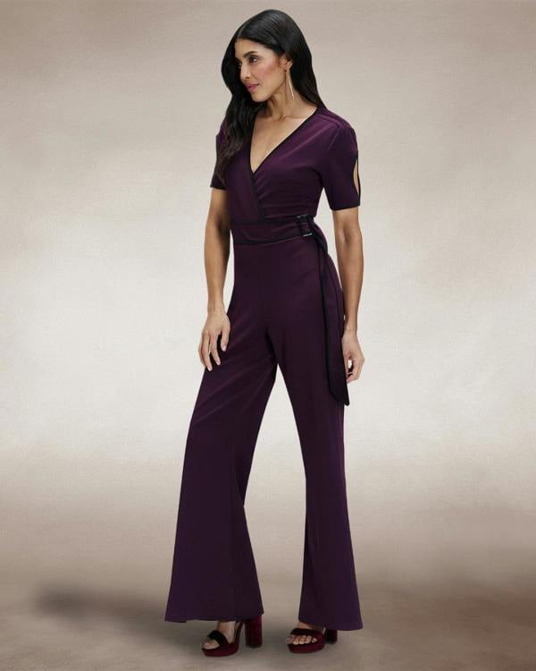 HotSquash Contrast Piping Detail Jumpsuit