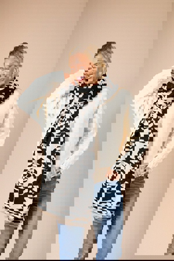 SVNX Rose Print Scarf