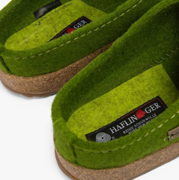 Haflinger KANON Womens Slippers Green