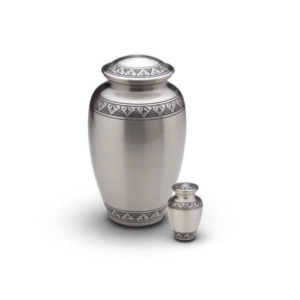 Memorials Direct Brass Engraved Band Urn (Steel)