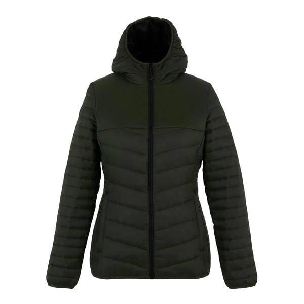 Regatta Womens/Ladies Loft Lite Baffled Hybrid Jacket - Dark Khaki/Black - 