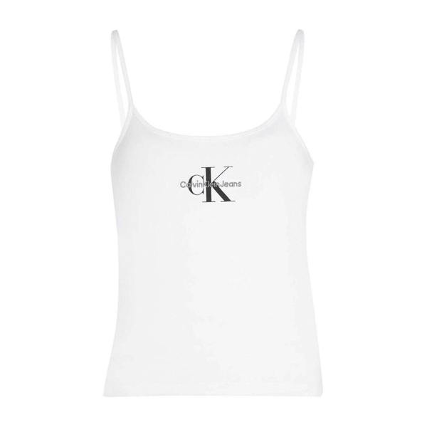 Calvin Klein Womens/Ladies Cotton Blend Spaghetti Strap Tank Top - Bright White - 