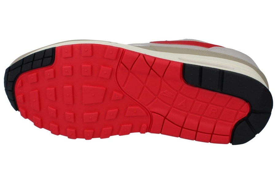 Nike Air Max 1 Mens Trainers Hf4312  100 - White University Red Cream 100 - Photo 4