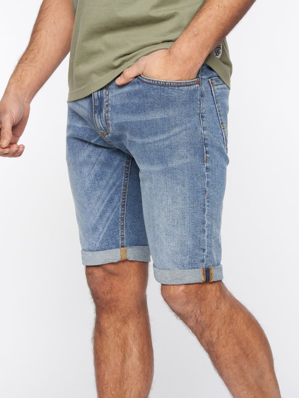 Duck and Cover Zeki Shorts Stone Wash