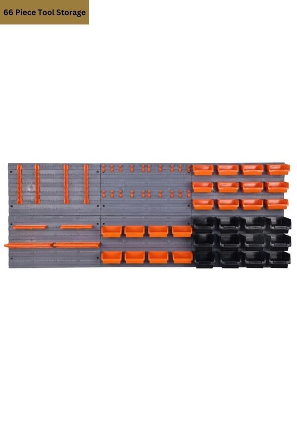 Groundlevel 66 Piece DIY Tool Storage Set with Wall Plates