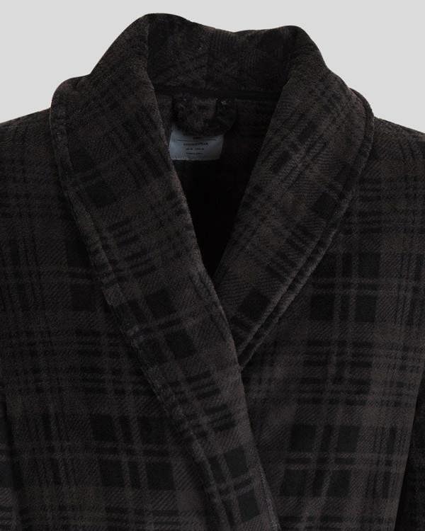 Steel & Jelly Greenford - Check Supersoft Fleece Dressing Gown