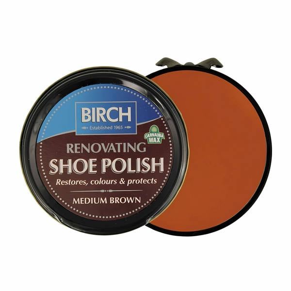 BIRCH Renovating Shoe Polish - Restores Colour and Nourishes Leather 50ml