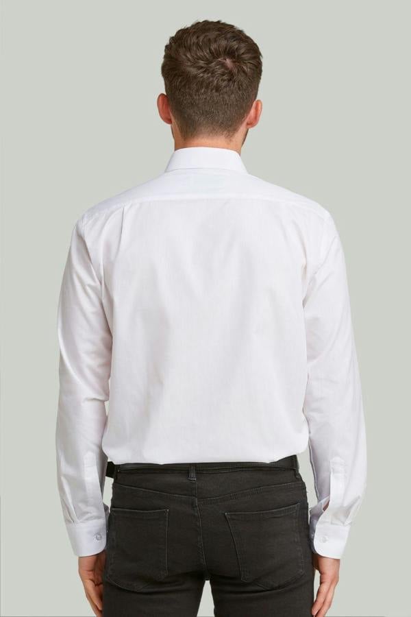 White Classic Easy Care Long Sleeve Shirt
