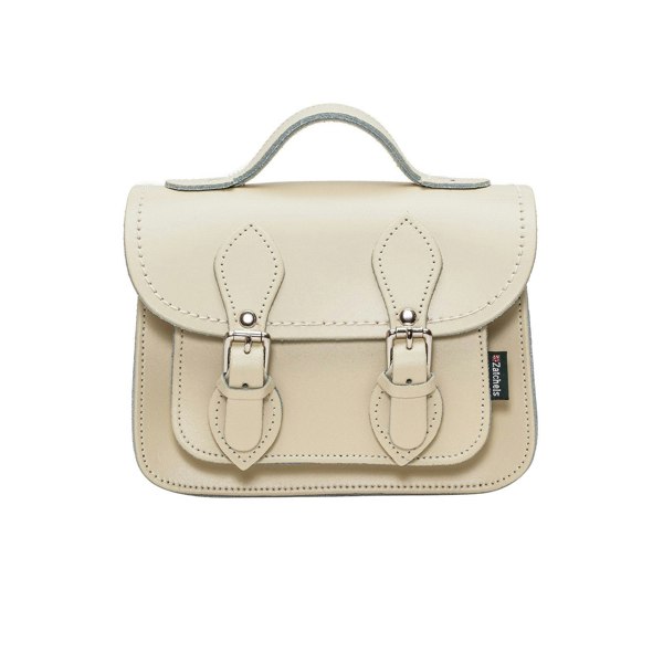 Zatchels Handmade Leather Micro Satchel - Pastel Cream