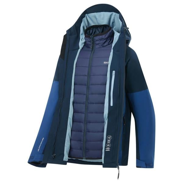 Regatta Mens Wentwood 3 in 1 Jacket - Aviator Blue/Navy - 