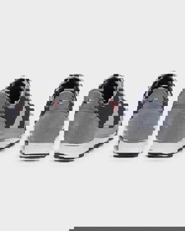 BOSS Orange Nitan Mens Mixed Material Trainers with Ridged Outsole - Open Grey 064