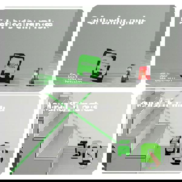 Traderight Green Laser Level 360° Self Leveling Green Light IP54 Water Resistant
