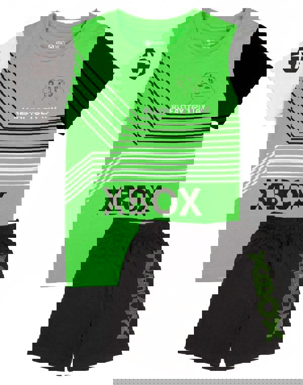 Xbox Boys Green Game Console Short Sleeve Short Leg Pyjama Set [dis]