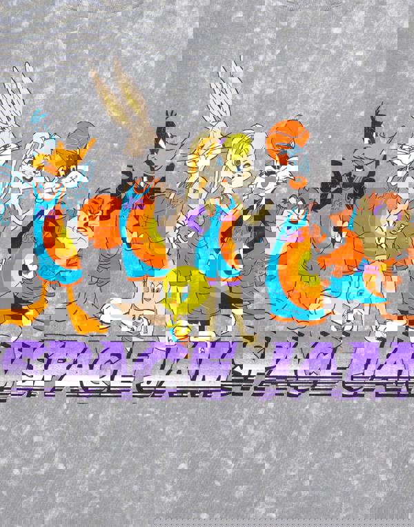 Space Jam Womens Grey Short Sleeve Cycling Short Pyjama Set