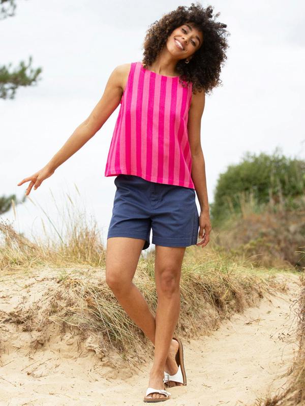 Kite Womens Askerswell Sleeveless Woven Top Azalea Stripe