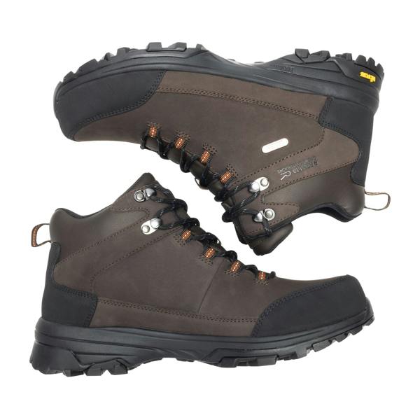 Regatta Mens Burrell Leather Walking Boots - Peat - 