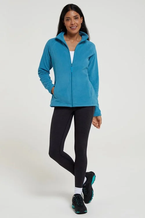 Mountain Warehouse Womens/Ladies Raso Fleece Jacket - Teal