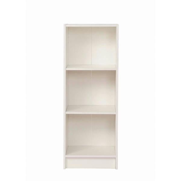 Timber Art Design 3 Tier Medium Narrow Bookcase Shelving Unit Living Room Office Bedroom