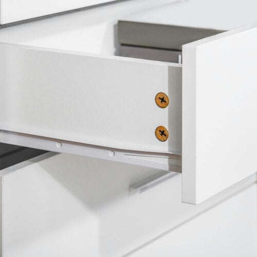 Wyld Haus Ziroma Metal And Wood White 4 Drawer Storage Chest