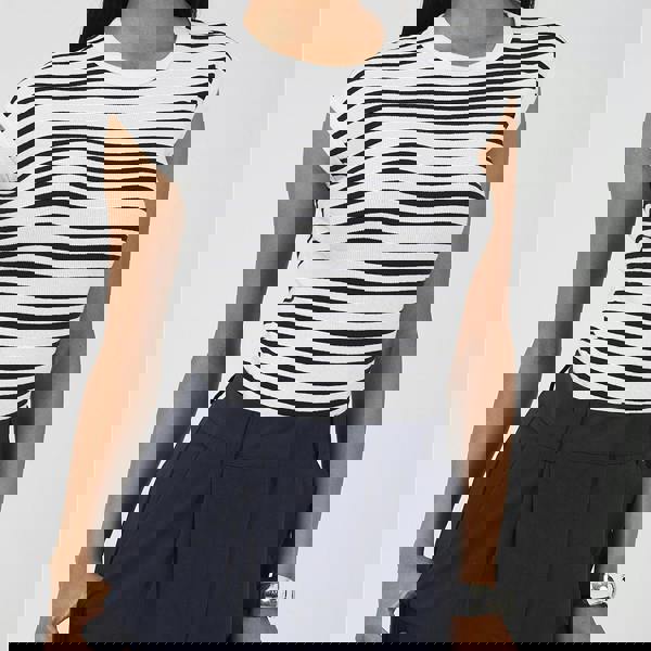 Brave Soul Navy Tailored Straight Leg Trousers - Navy Image 4