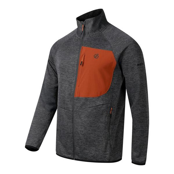 Dare 2B Mens Torrek II Fleece Jacket - Magnet/Arabian Spice - 