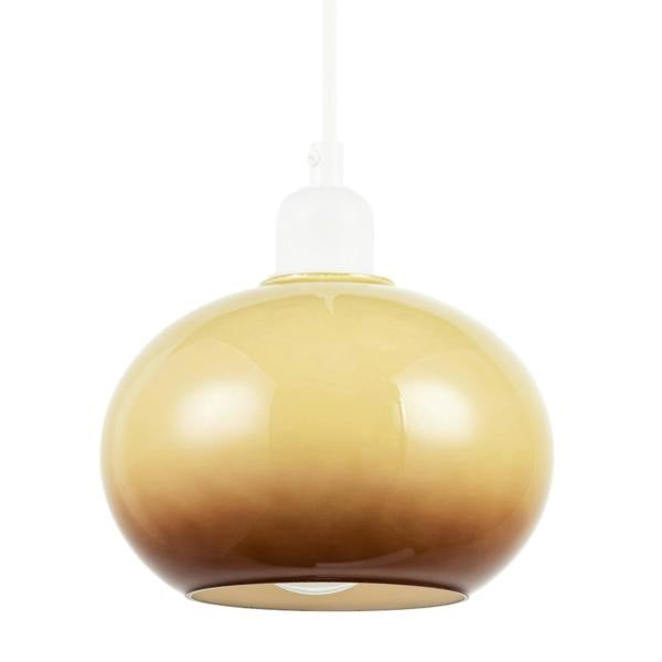 Gradient Amber Glass Globe Pendant Lamp Shade in Rounded Globe Form Image 1