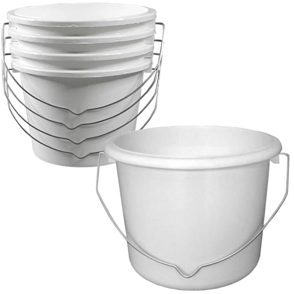 Ketoplastics 1 Litre Painting and Decorating Paint Kettle Pots with Metal Handle - Pack of 10