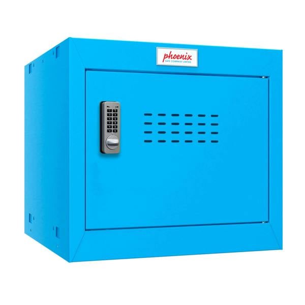 Phoenix Safe Phoenix CL0344BBE Size 1 Blue Cube Locker with Electronic Lock