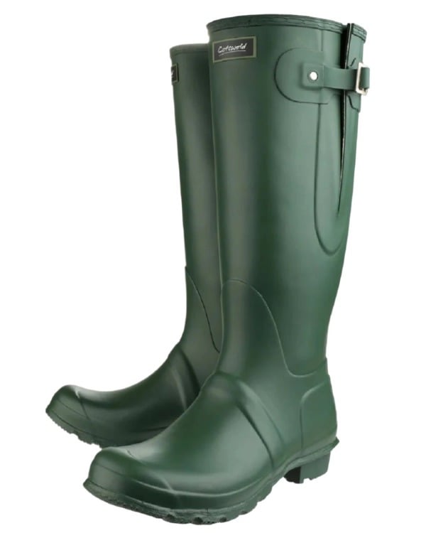 Cotswold Unisex Green Rubber Windsor Wellingtons - Green