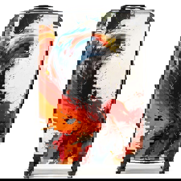 Warren Reed Fiery Waves: Abstract Motion Suitcase