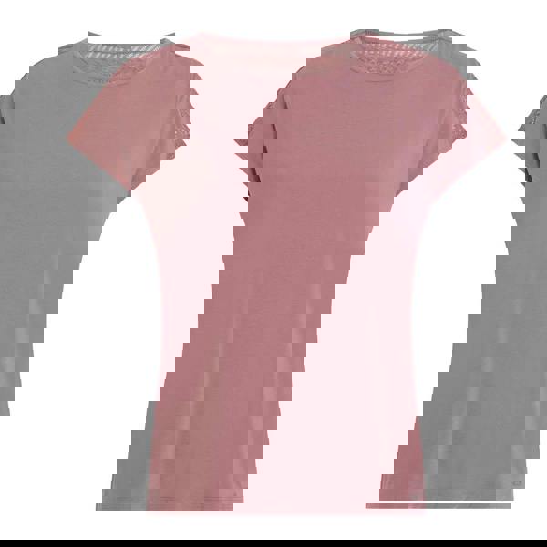 Calvin Klein Womens/Ladies Lace Detail Short-Sleeved Pyjama Top - Pink