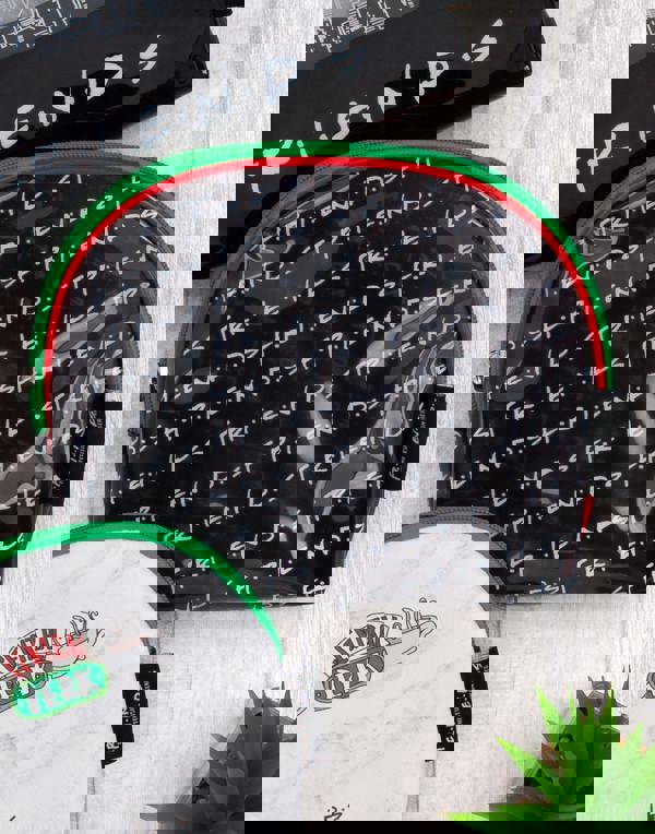 Friends Womens Black Logo Central Perk Graphic Makeup Bag (One Size)